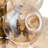 10 - Light Melt Bubble Amber Glass Sputnik Sphere Chandelier