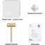 Organisateur de rangement cubique - Tablette modulaire robuste, tablettes de bricolage empilables 11,8 po x 11,8 po x 11,8 po avec pieds anti-basculement et trousse à outils-1237128012