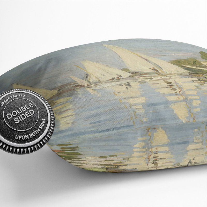 Regattas At Argenteuil Square Throw Cushion, 55cm H x 55cm W x 20cm D