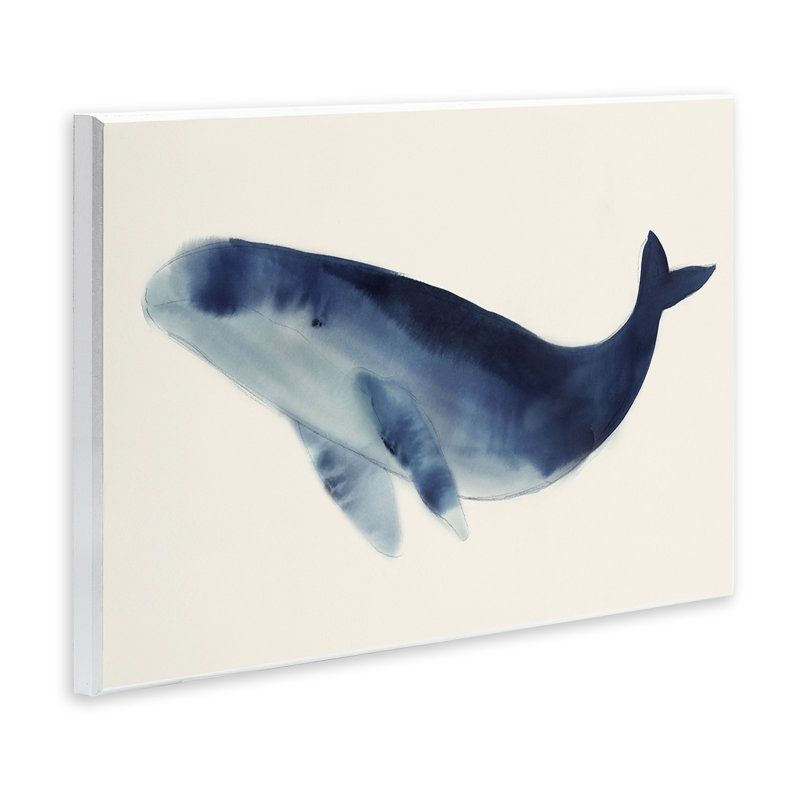 Plaque murale douce baleine géante, design par Lily K., H 13 po x l 19 po