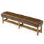 Faux Leather Upholstered Bench with Shelves