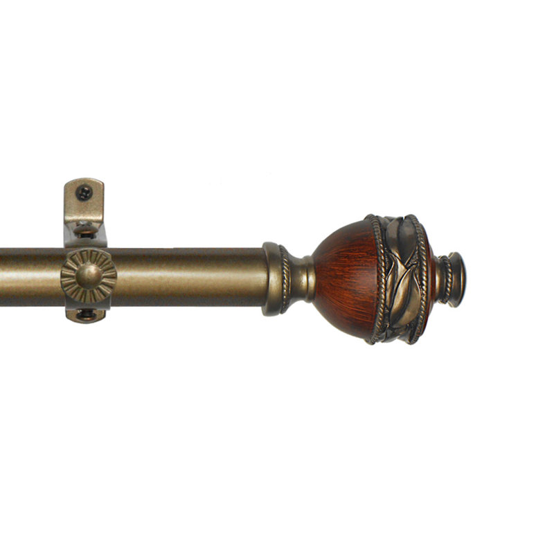 Tringle à rideaux simple réglable 0,75 po Ellzey, 48 po à l 86 po
