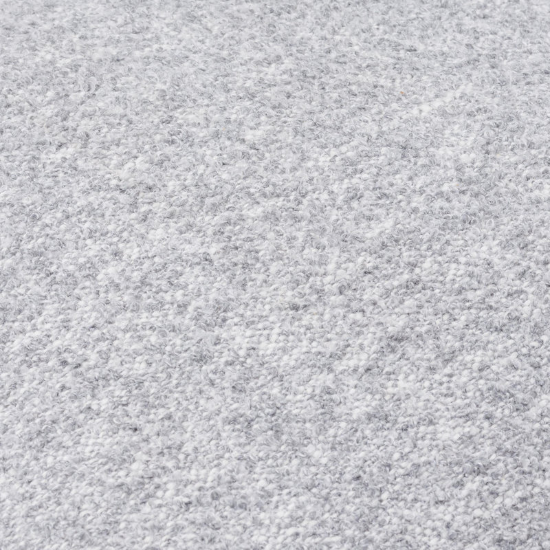 Jeté carré en mélange de coton Bobby, Housse de coussin seulement - sans coussin, 20 po x 20 po, Ardoise pâle