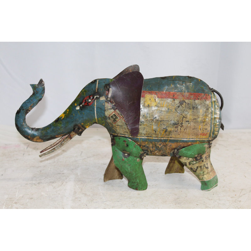 Statue éléphant en métal, collection Nifao