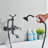 2 Handle Wall Clawfoot Tub Faucet