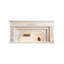 Foyer de meuble télé en bois massif beige-124424551