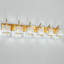 Luminaire de meuble-lavabo moderne en cristal - 6 lumières au-dessus d'un miroir pour une ambiance élégante-111970360