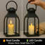Decorative Metal Lanterns Indoor Outdoor, Candle Holder for Porch