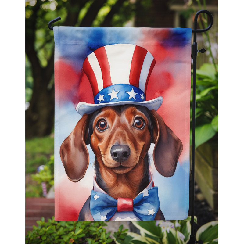 Drapeau patriotique du jardin américain, Dachshund