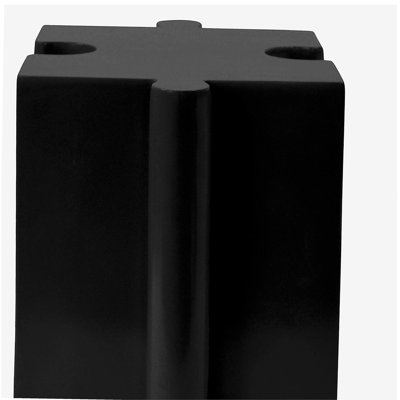 3-Piece Artistic Puzzle Table Set,Modular MGO Side Tables with Interlocking Design (2 Convex & 1 Concave), 200lb Capacity for Indoor & Outdoor,Black Color