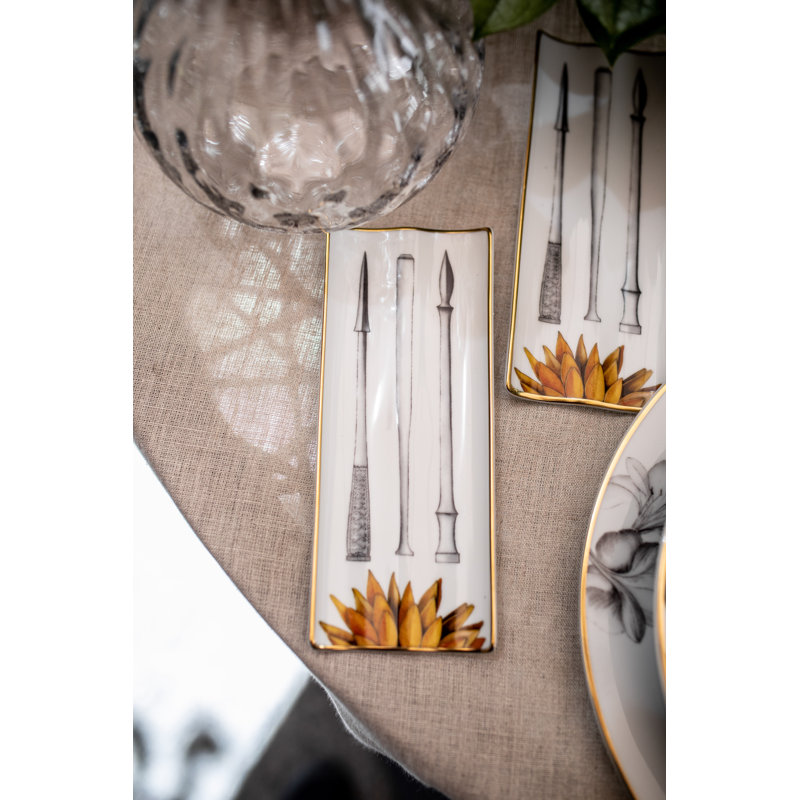 Amazōnia Rectangle Porcelain Tray