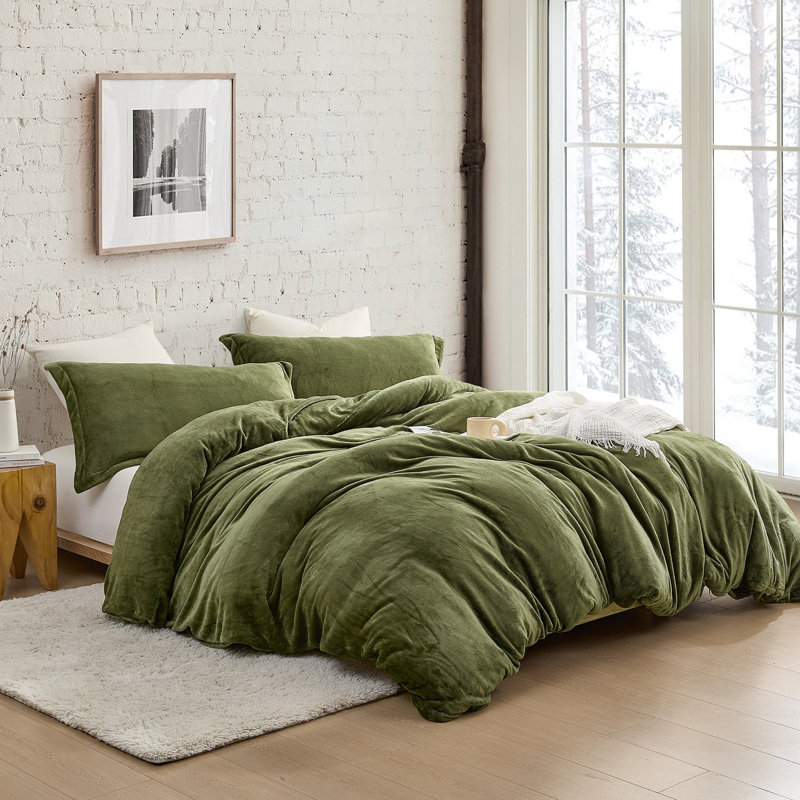 Thicker Than Thick - Coma Inducer Oversized Comforter with Cover, 	Winter Moss, Cal King Duvet Cover & Insert + 4 King Shams