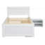 Lit plateforme avec tiroir et deux tablettes-1057541646