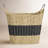 Solana Seagrass Two-Toned Storage Basket