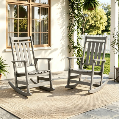 Hdpe Outdoor Rocking Chairs with Wide Seat