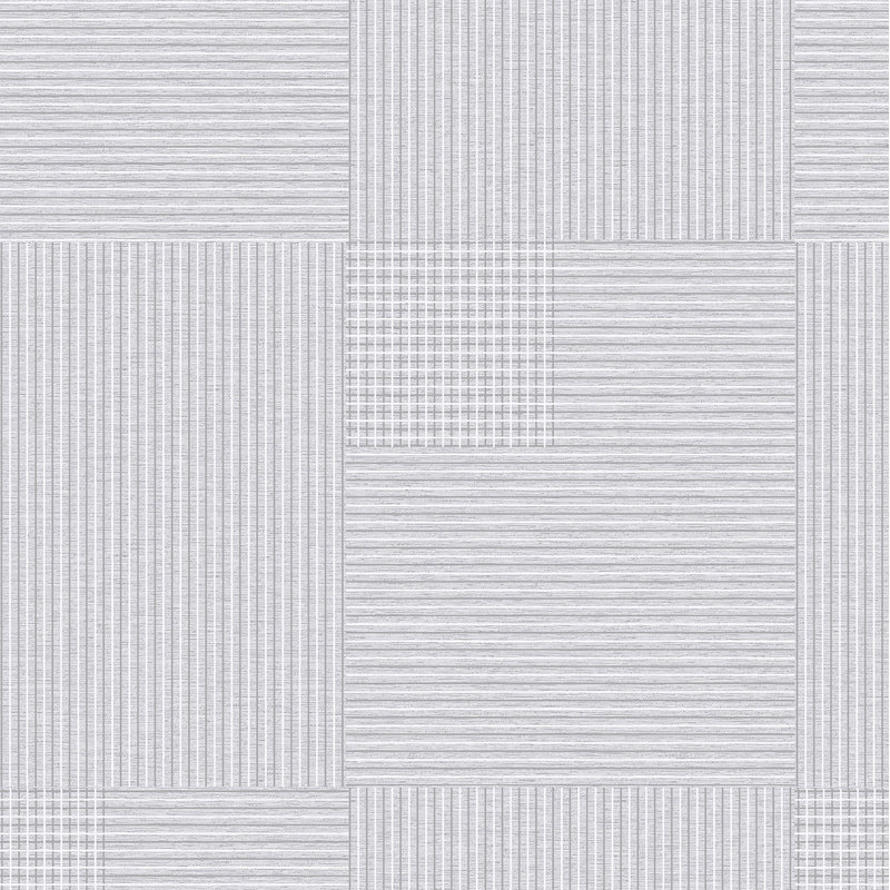  Rouleau de papier peint L 33 pi x l 21 po Squares, Blanc cassé