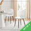 Faux Leather Modern Dining Chairs with Metal Tapered Legs & Diamond Stitching-1381174252-1395398076