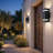 11.8" Black Outdoor Wall Light