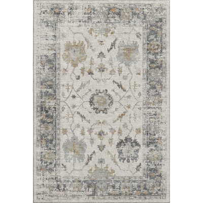 Premium Machine Washable Mundell Border Rug