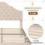 Ince Upholstered UK Double - DE 135 X 190 Cm Bed-186989996