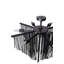 Small Leather Fringe Chandelier-96123448