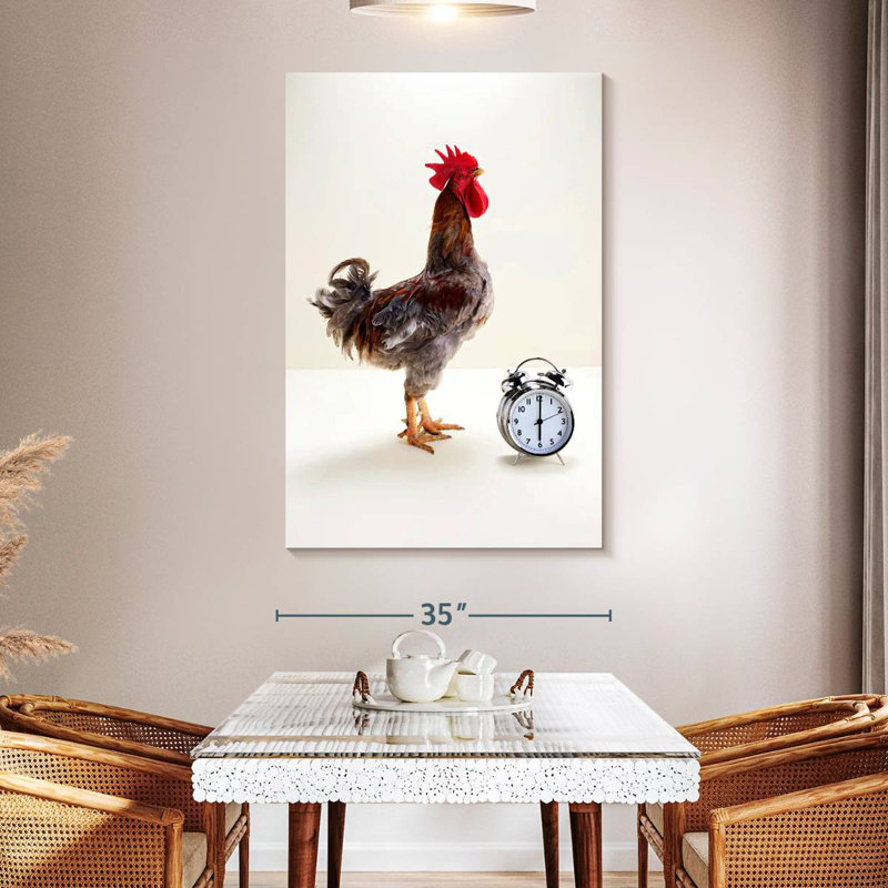 The Noisy Rooster, 51" H x 34" W