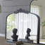 40 "X 31" grand miroir à arche classique et cadre d'inspiration baroque pour le salon Bathrrom-297969585-297969590