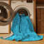 Tapis bleu en chenille tissé à la machine Maka-101308144