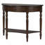 Console Farmhouse en demi-lune avec tablette de tiroir décorative rustique pour entrée, salon, couloir et vestibule-114298732