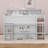 Designs Full Size Loft Bed With Desk, Wood Loft Bed Frame With Storage Shelves, LED Light-1687265004