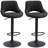 Kadaysha Swivel Upholstered Adjustable Height Counter Stool with Metal Frame-1098845285