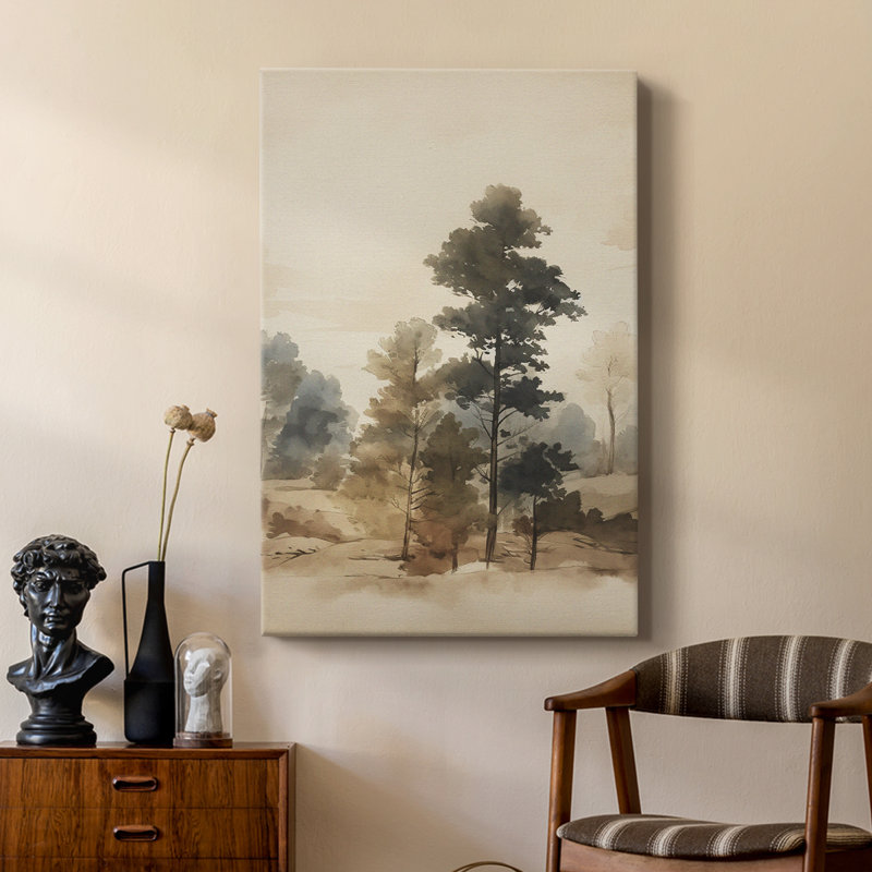 Paysage rétro X - galerie Cavas sur mesure, H 18 po x l 12 po