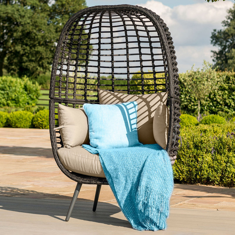 Fairborn Rattan Pod Chair, Beige
