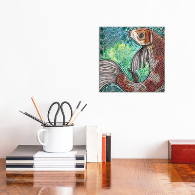 Koi Fish Swirl by Lynnette Shelley - Wrapped Canvas Print