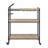 Brantley Oak & Sandy Black Finish Serving Cart