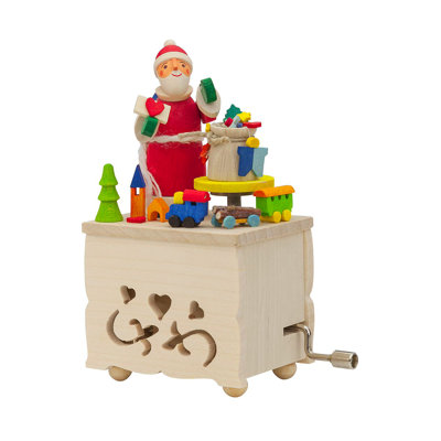 Boîte musicale graupner père noël avec jouets handcrank