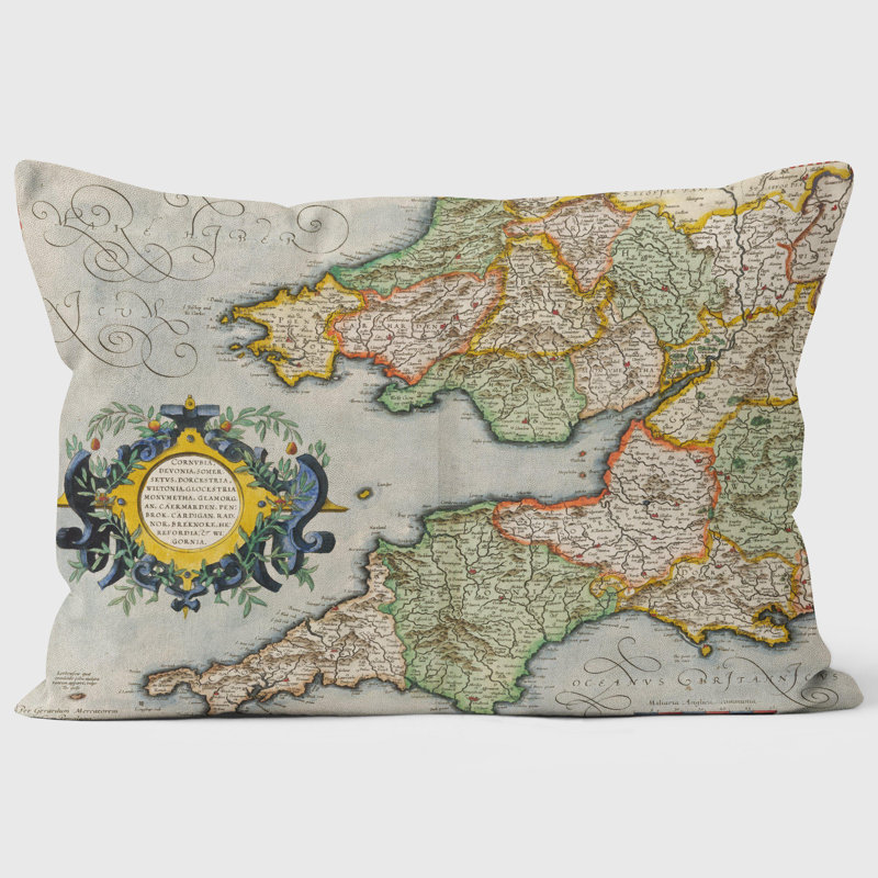 1595 SWS Wales British Library Cushion