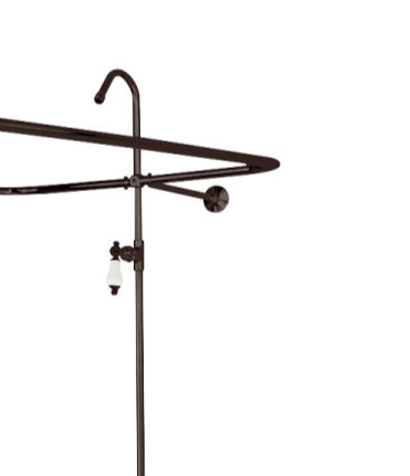 Robinet de douche à inverseur Vintage, Chrome poli
