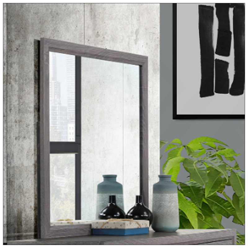 MIRROR With Sleek Finish And Durable Construction, Perfect For Modern And Traditional Decor, Gray