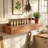 Rustic Solid Wood Fireplace Mantel Shelf,wall-mounted Floating Shelf For Home Decor
