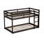 Lit simple au-dessus d'un lit mezzanine - Fabrication en bois d'hévéa pour l'organisation de la chambre à coucher Fabrication solide avec une durabilité et une stabilité améliorées