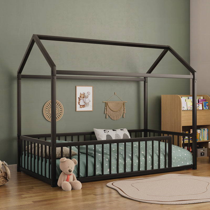 Structure de lit Montessori, Simple, Noir