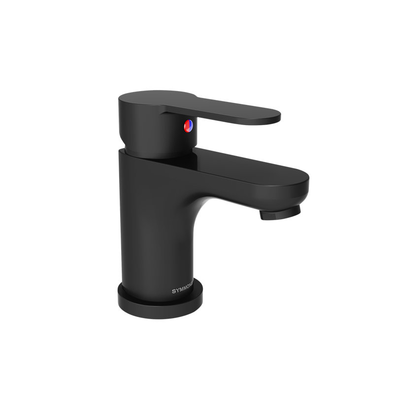 Identity Single-handle Bathroom Faucet with Push Pop Drain, Matte Black