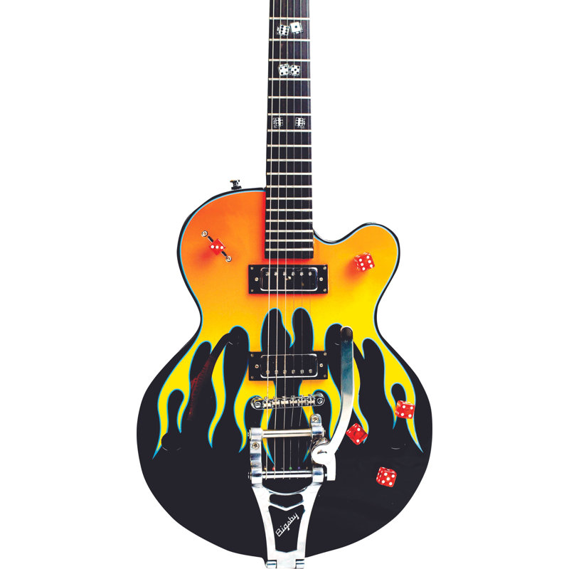 Adhésif décoratif guitare Evans III, H 36 po x l 18,5 po