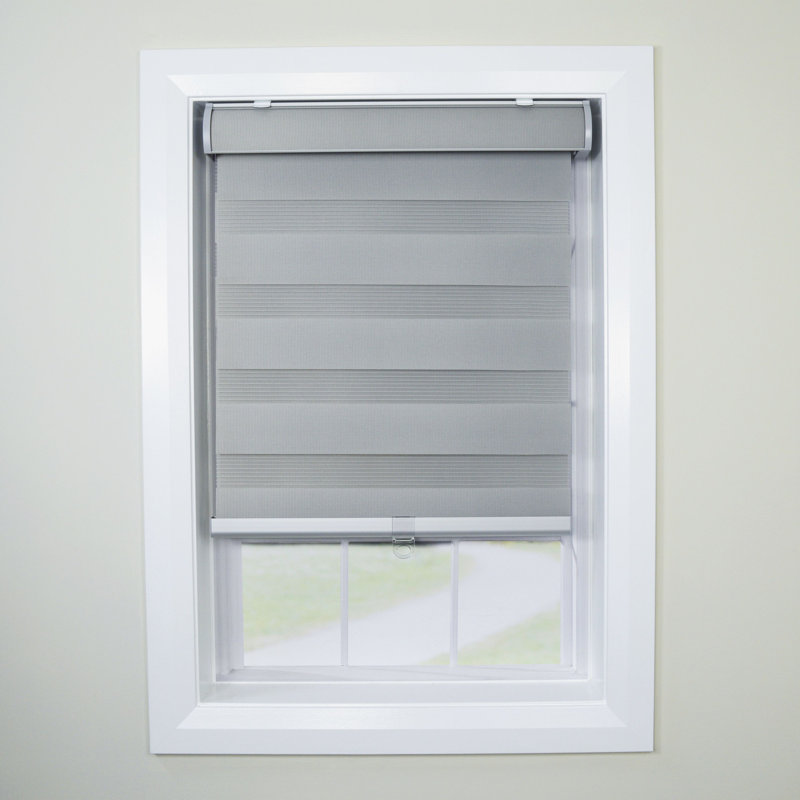 Rideau roulant obscurcissant blanc, Étain, L 33 po x L 72 po
