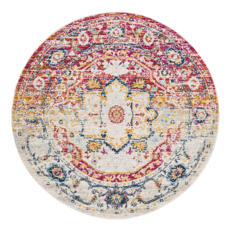 Hagberg Oriental Indoor Rug, Round 7'10"