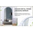 Versatile Metal-Framed Floor-Standing Bathroom Makeup Mirror With Bracket-1252771301