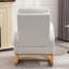 Chaise berçante d'appoint à haut dossier avec repose-pieds pour chambre à coucher et espace de vie-269074020