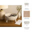 Bol décoratif rond en bois avec trépied pour la décoration intérieure - Bol décoratif moderne pour comptoir de cuisine, vestibule ou salon - 11 po-106681519