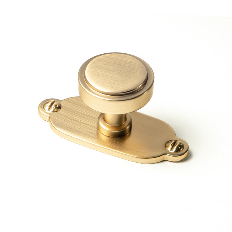 1.2'' Diameter Circle Knob With Backplate（G013） Multipack, Champagne Bronze